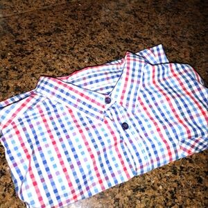 Men's 6XL big Ecko Unlimited shirt. The color is Royal with stripes new